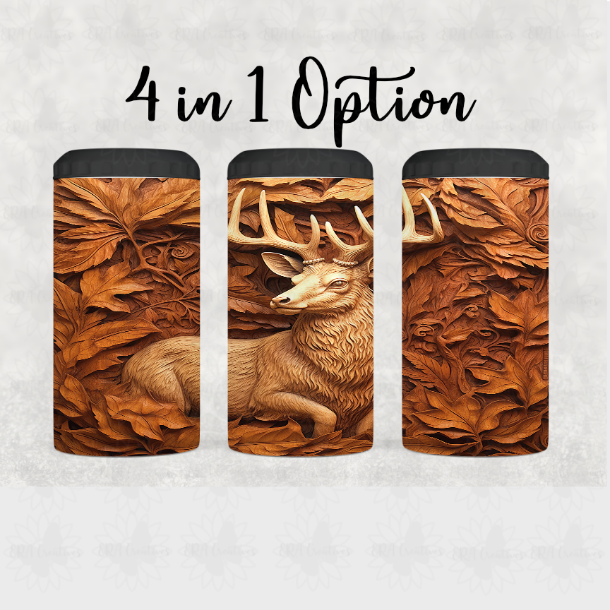 3D Deer Tumbler