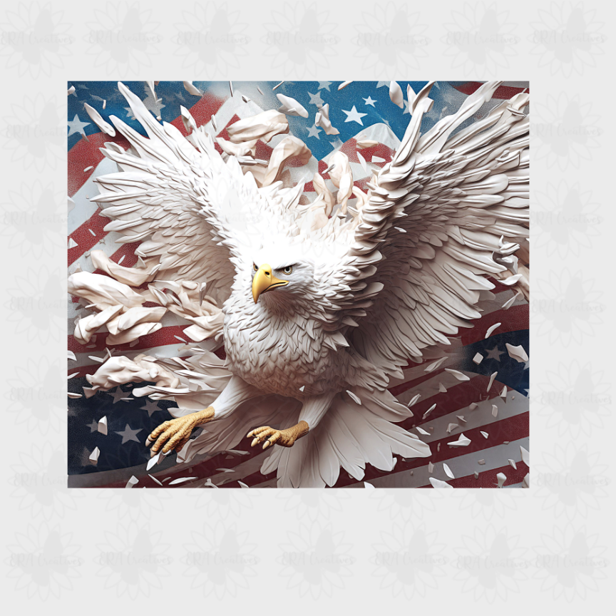 3D Eagle Tumbler