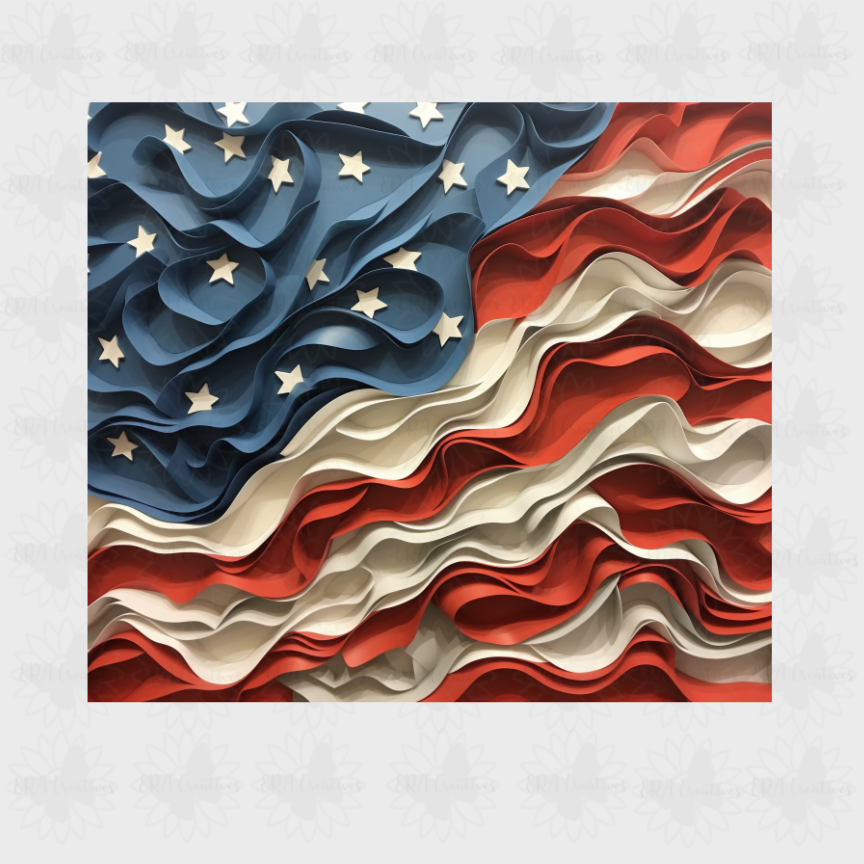 3D American Flag