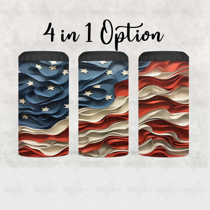 3D American Flag