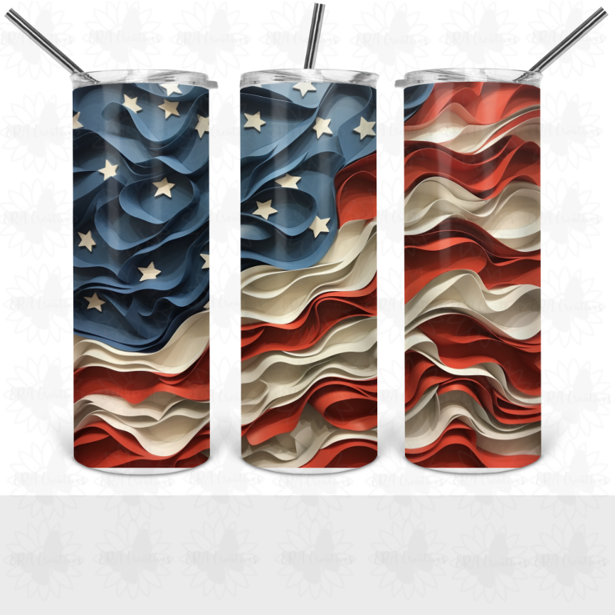 3D American Flag