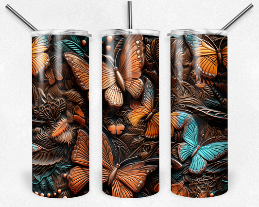 3D Wood Butterfly