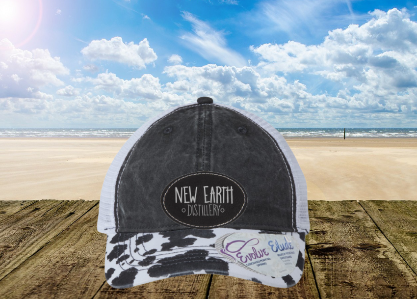 Leather Patch Women's Ponytail Hat