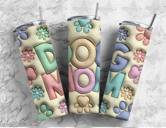 Dog Mom Puffy Tumbler
