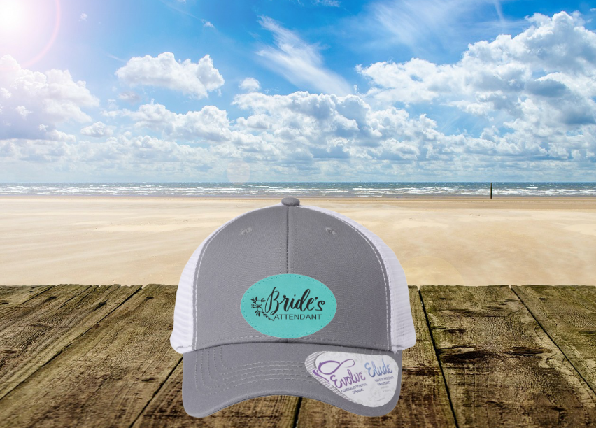 Leather Patch Women's Ponytail Hat