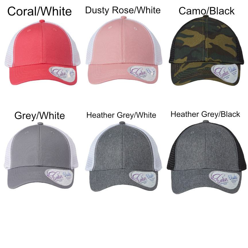 Leather Patch Women's Ponytail Hat