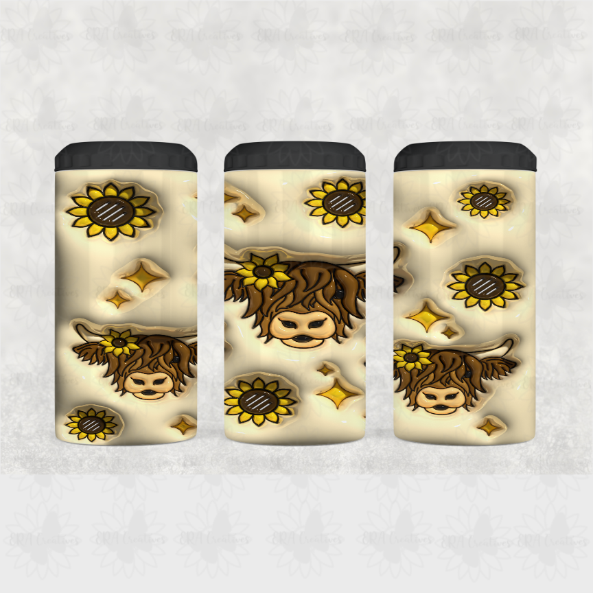 Highland Cow Puffy Tumbler
