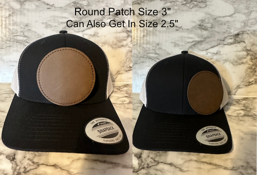 Leather Patch Women's Ponytail Hat