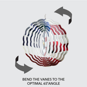 American Flag Wind Spinner