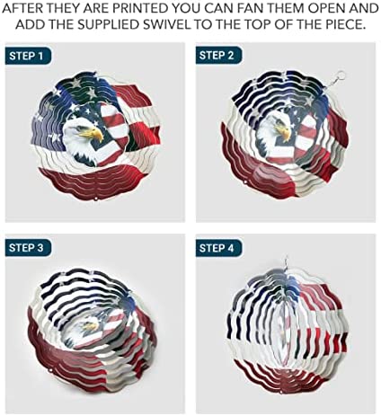 American Flag Wind Spinner