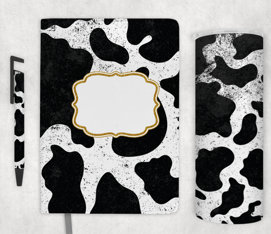 Cow Print Journal/Pen/Tumbler Sets