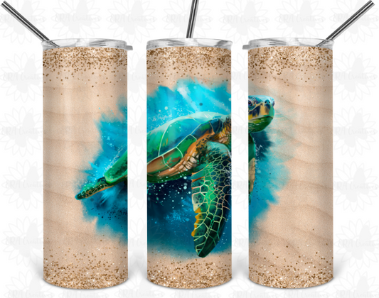 Beach Turtle Tumbler