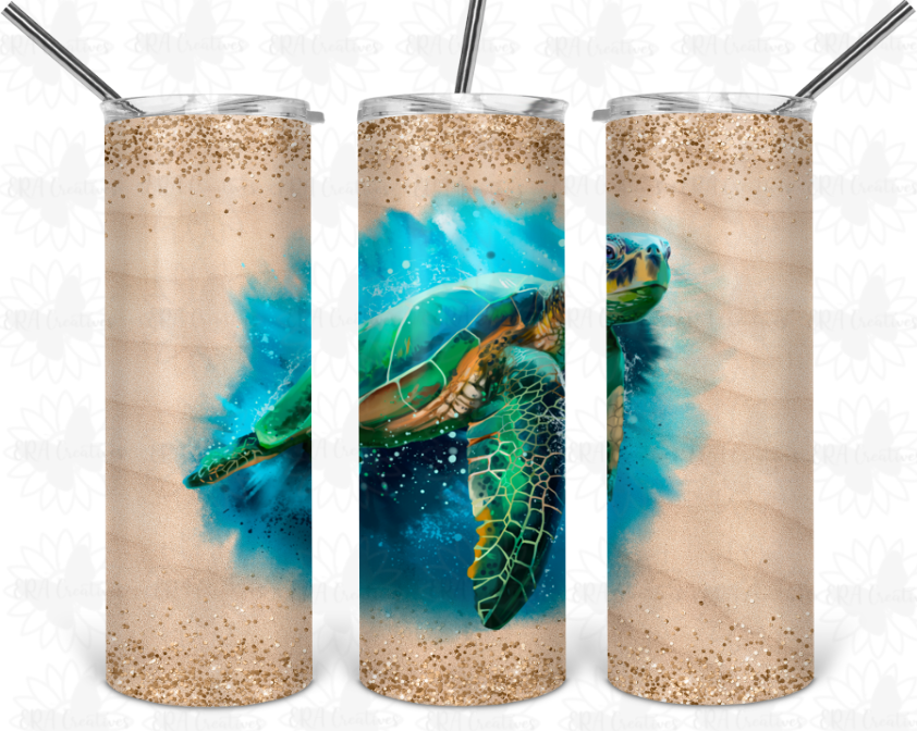 Beach Turtle Tumbler