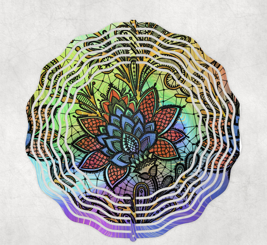 Lotus Flower Wind Spinner