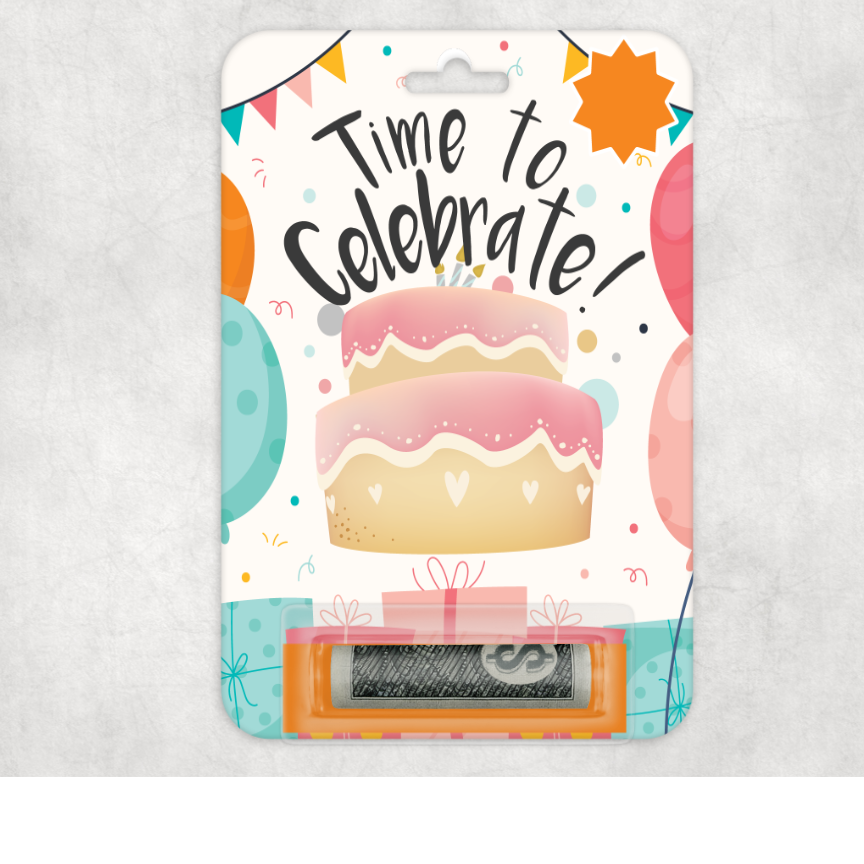 Happy Birthday Celebrate Money Gift Card (Money/Cash Not Included)