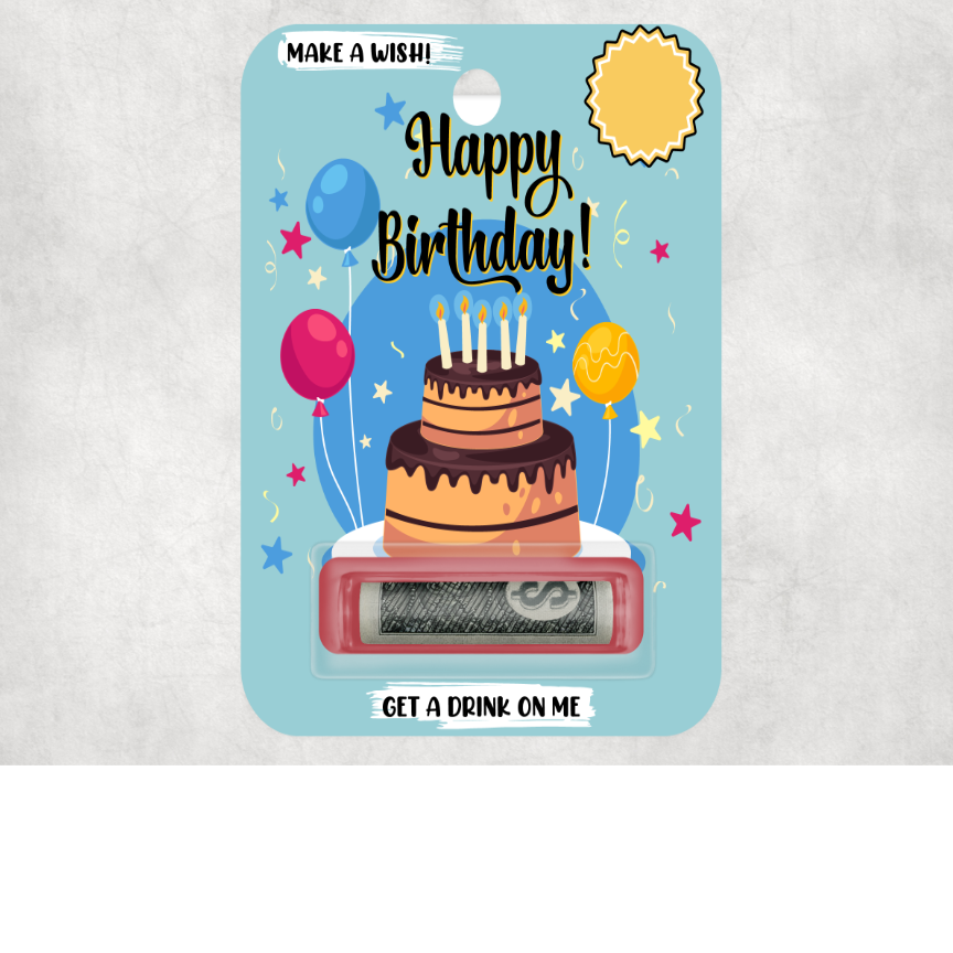 Happy Birthday Celebrate Money Gift Card (Money/Cash Not Included)