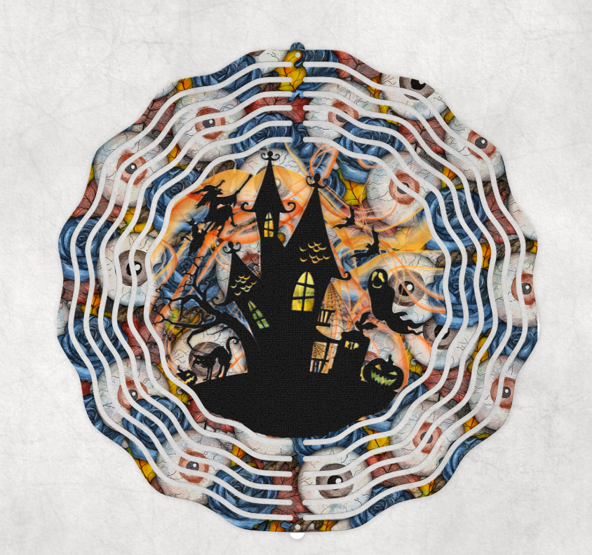 Halloween Eyes Flag Wind Spinner