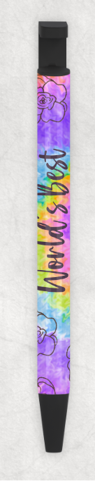World's Best Mom Tie Dye Pen