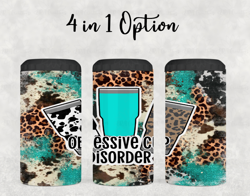 Obsessive Cup Disorder Teal Tumbler