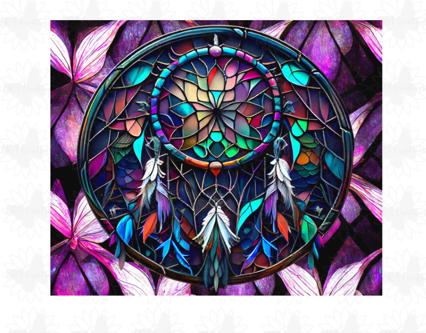 Purple Dreams Dreamcatcher Tumbler