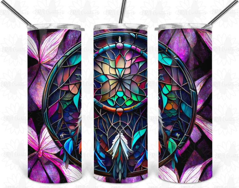 Purple Dreams Dreamcatcher Tumbler