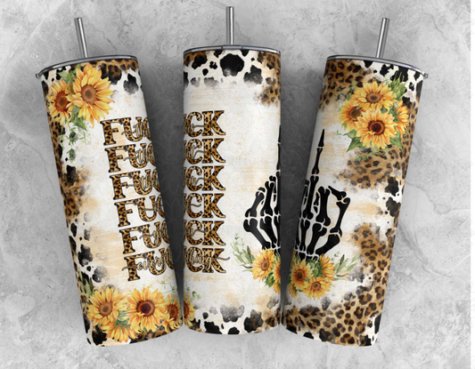 Sunflower FU*K Tumbler