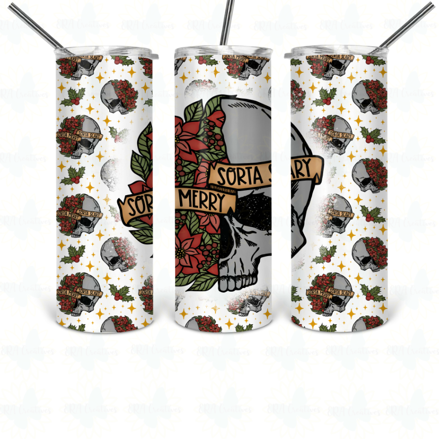 Sorta Merry Sorta Scary Sweatshirt and Tumbler Set