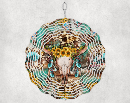 Western Bull Wind Spinner