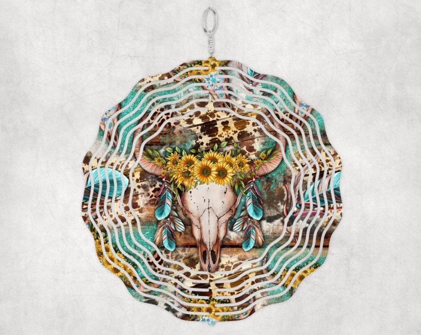 Western Bull Wind Spinner