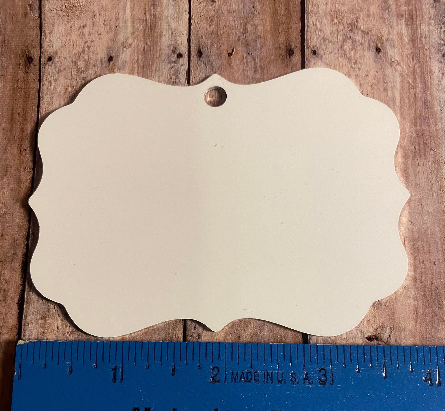 Wooden Frame Names Personalized Ornament