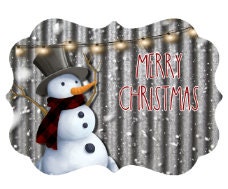 Snowman Christmas Ornament Personalized