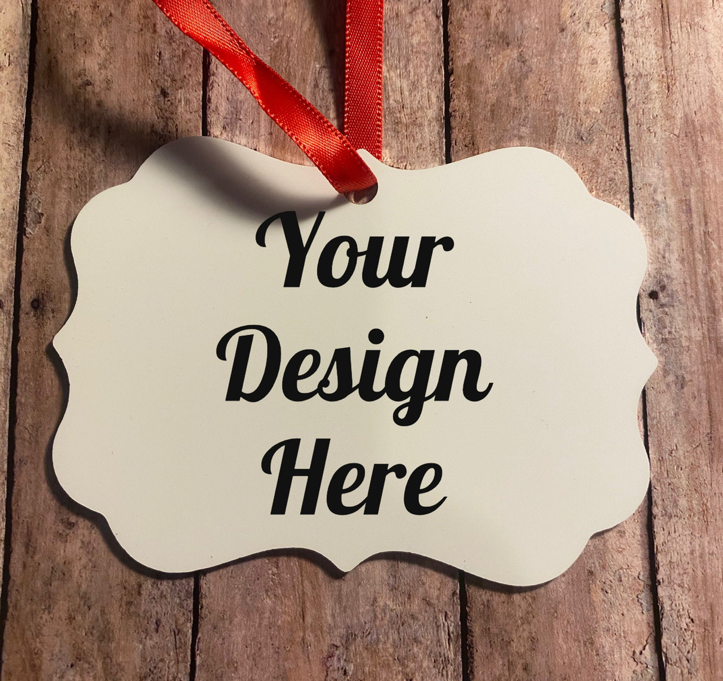 Shabby Christmas Personalized Ornament