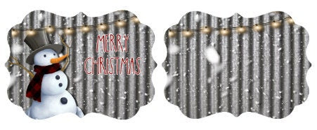 Snowman Christmas Ornament Personalized