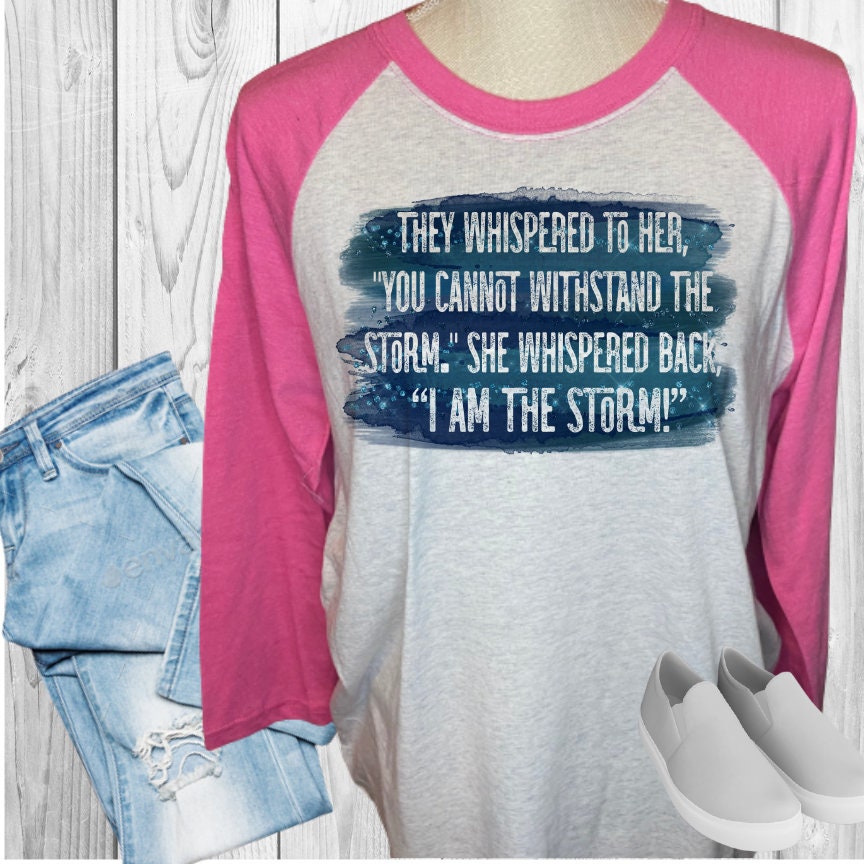 I Am The Storm Raglan