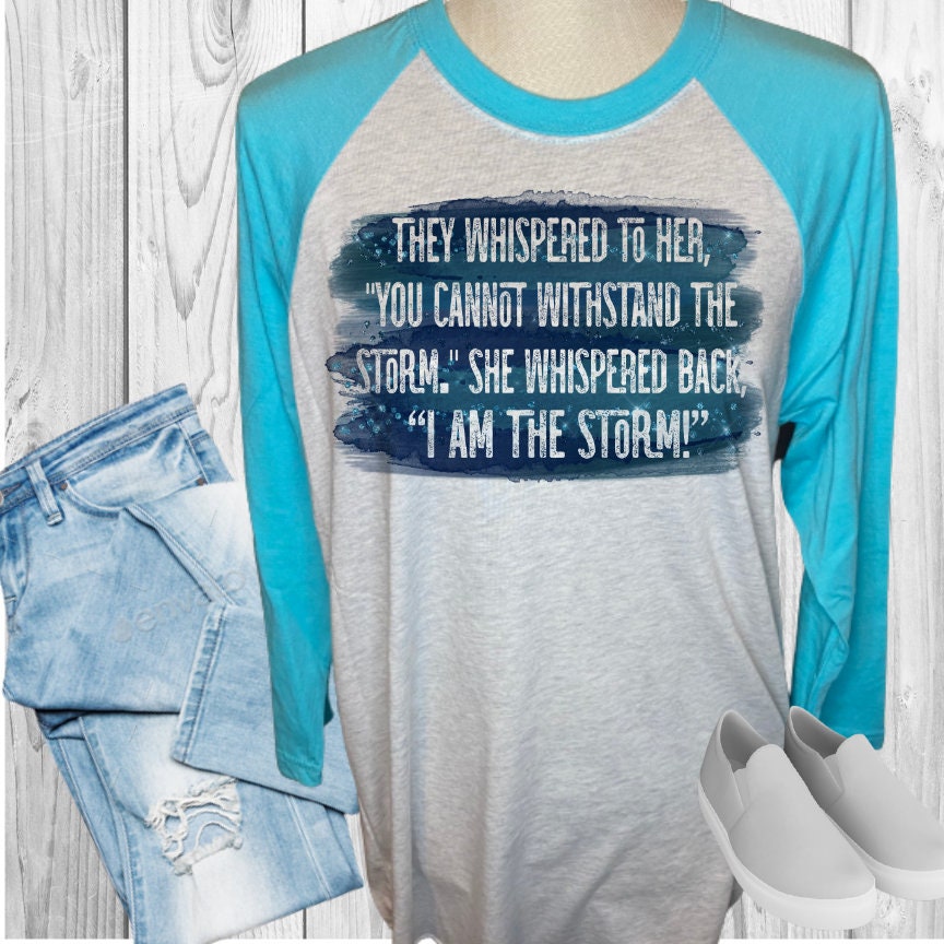 I Am The Storm Raglan