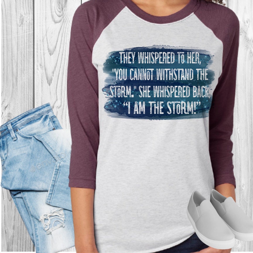 I Am The Storm Raglan