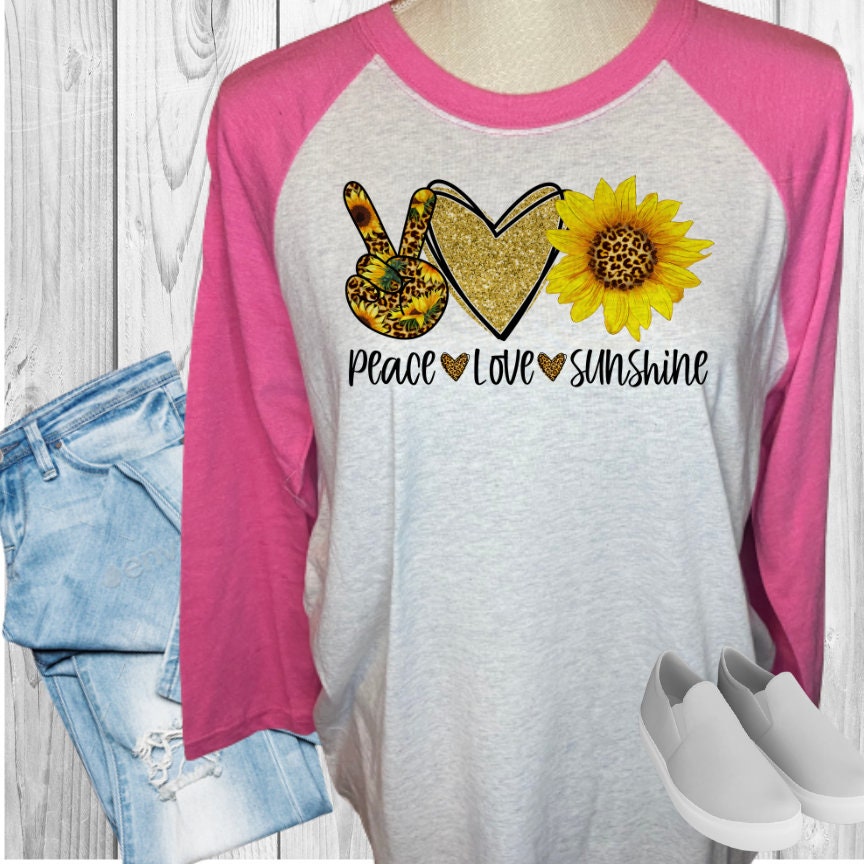 Peace Love Sunshine Raglan