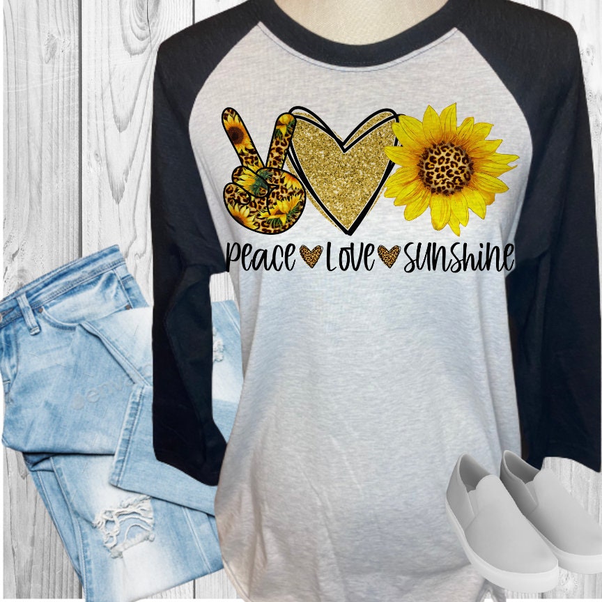 Peace Love Sunshine Raglan