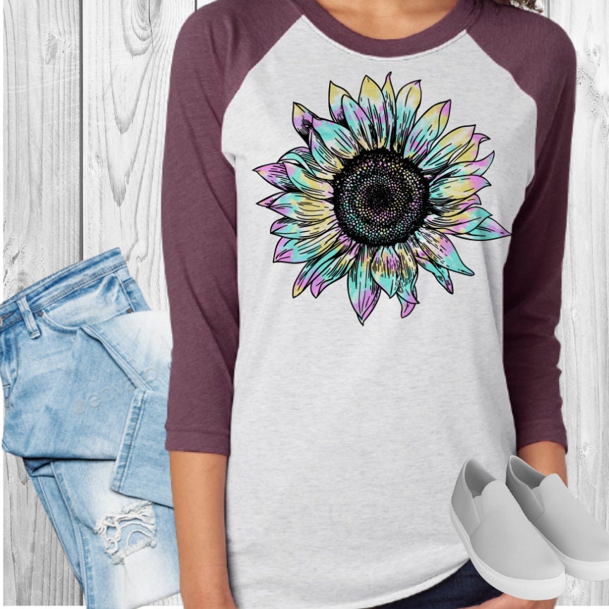 Pastel Sunflower Raglan