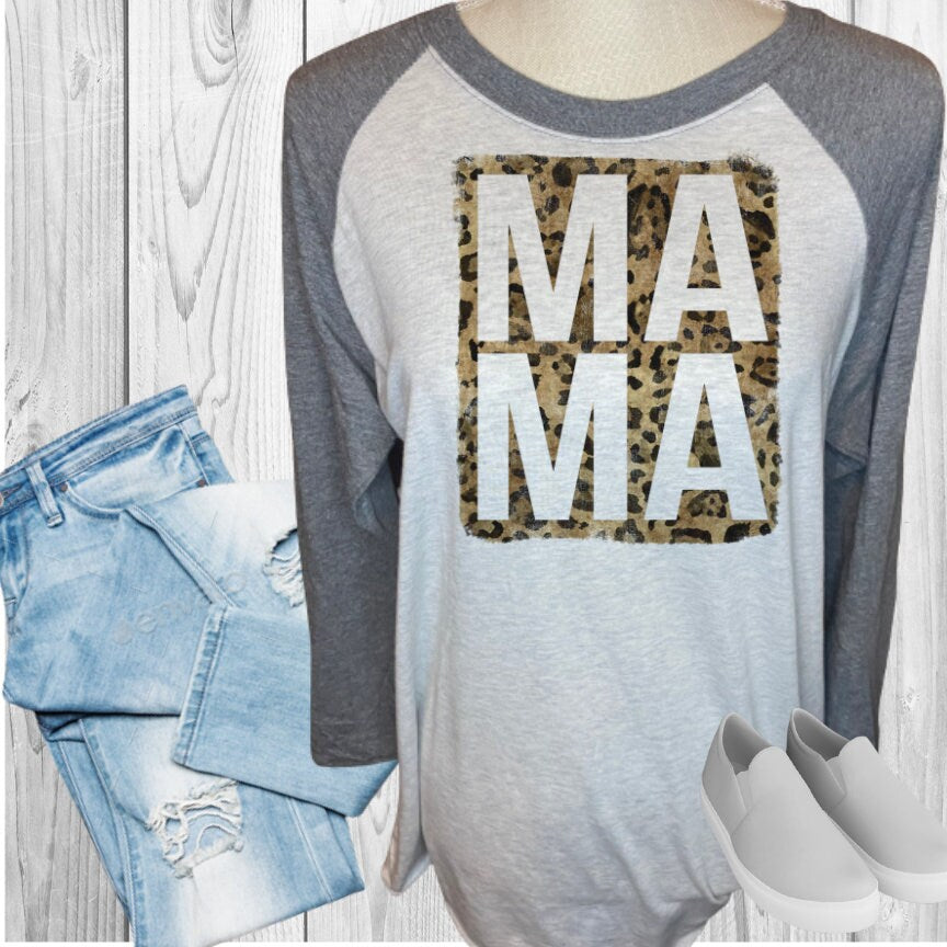 Mama Leopard Raglan