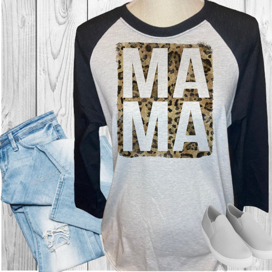 Mama Leopard Raglan
