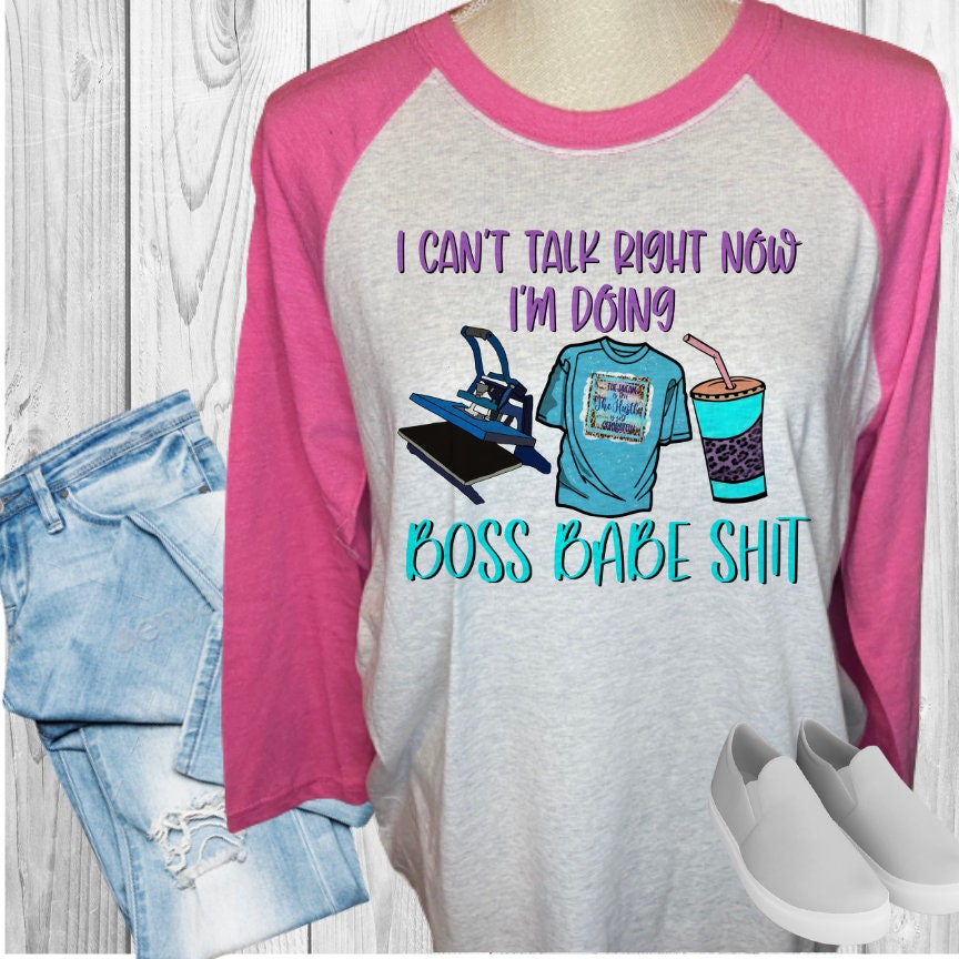 Can't Talk Doing Boss Babe Shit Raglan