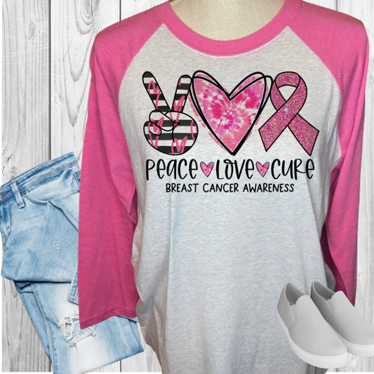 Peace Love Cure Raglan