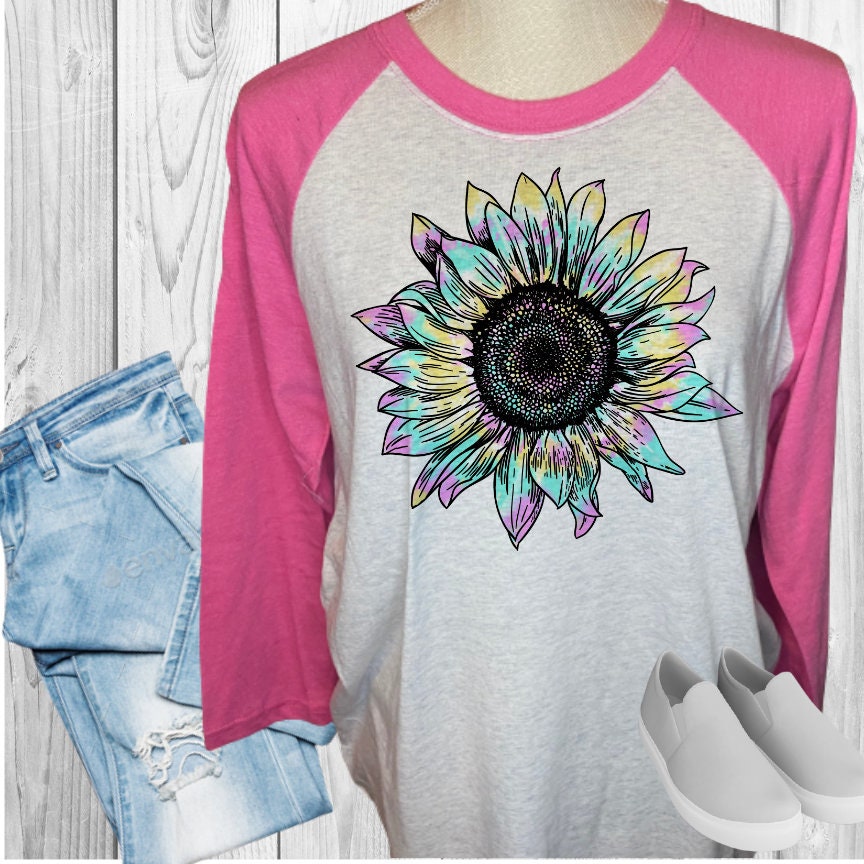Pastel Sunflower Raglan