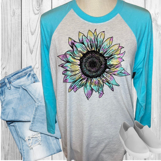 Pastel Sunflower Raglan