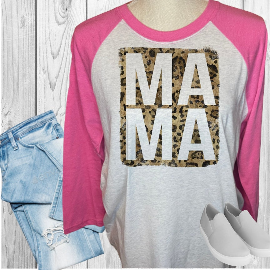 Mama Leopard Raglan