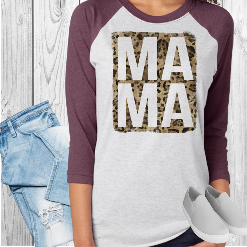 Mama Leopard Raglan