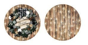 Merry Christmas Wreath Personalized Ornament