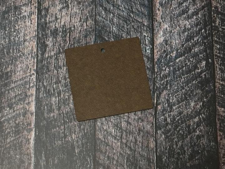 Green and Black Plaid Tree Family Name Wood Christmas Ornament/Tiered Tray Decoration