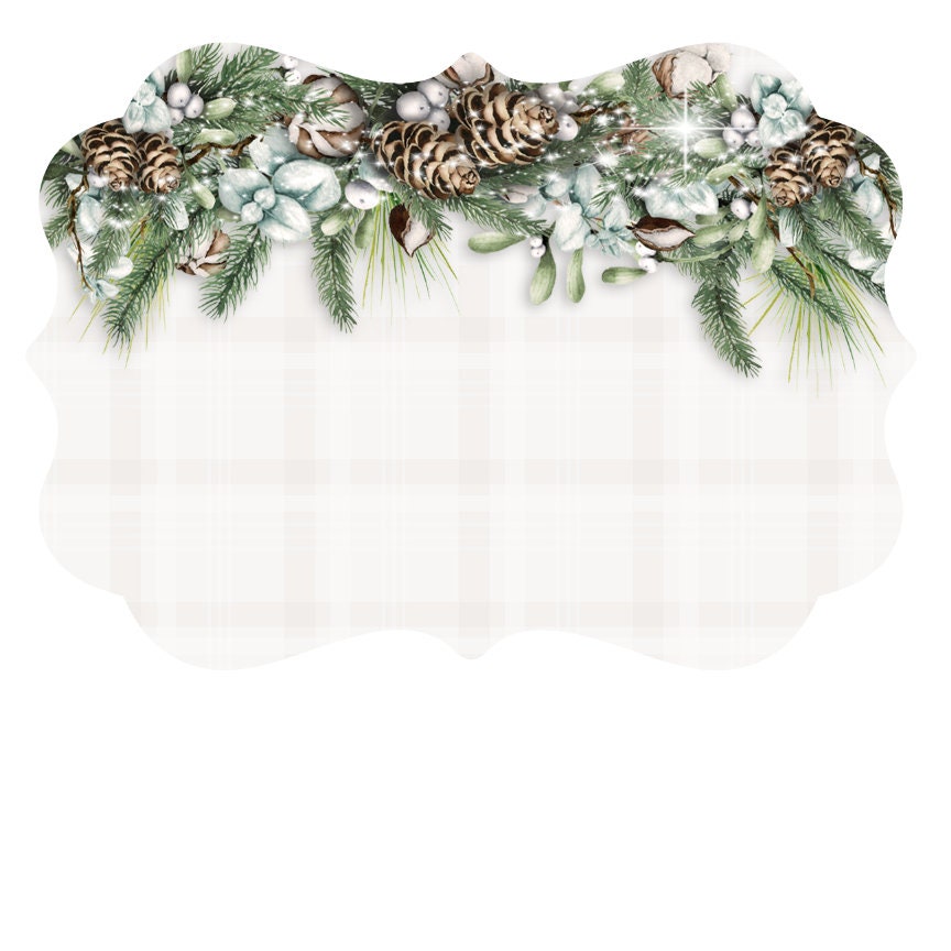 Shabby Christmas Personalized Ornament